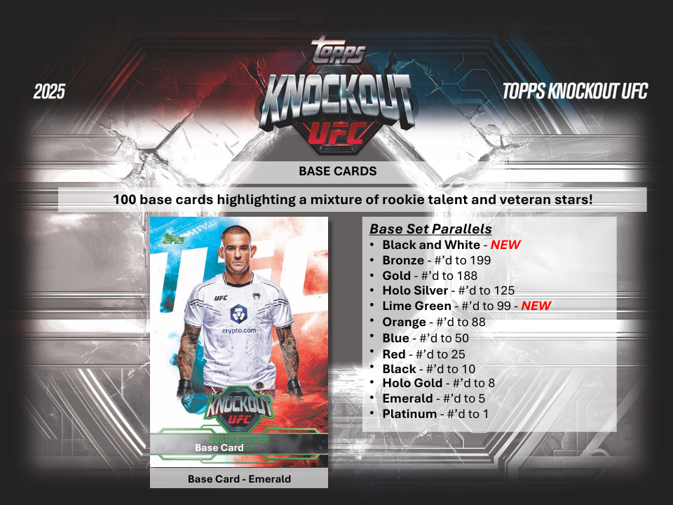 2025 Topps Knockout UFC Hobby Box PRESALE *** 10/10 RELEASE