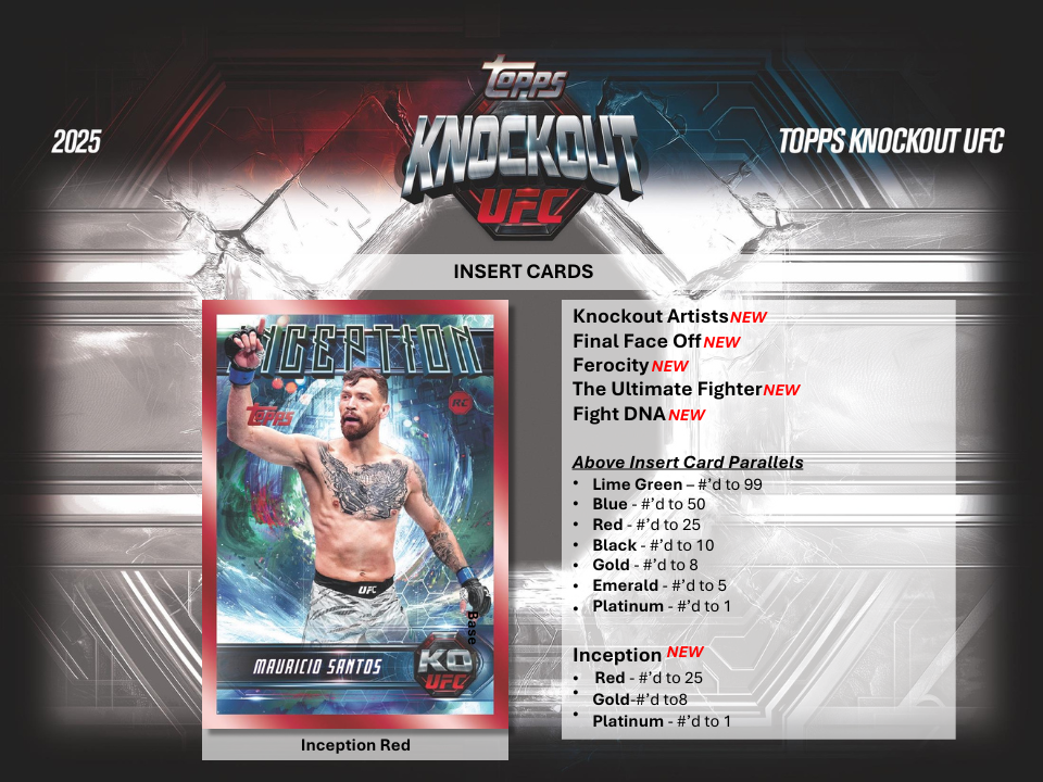 2025 Topps Knockout UFC Hobby Box PRESALE *** 10/10 RELEASE