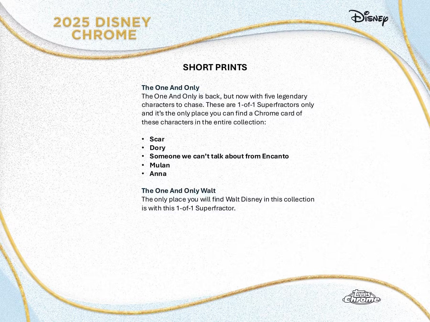 2025 Topps Chrome Disney Mega Box PRESALE 9/24/2025 RELEASE