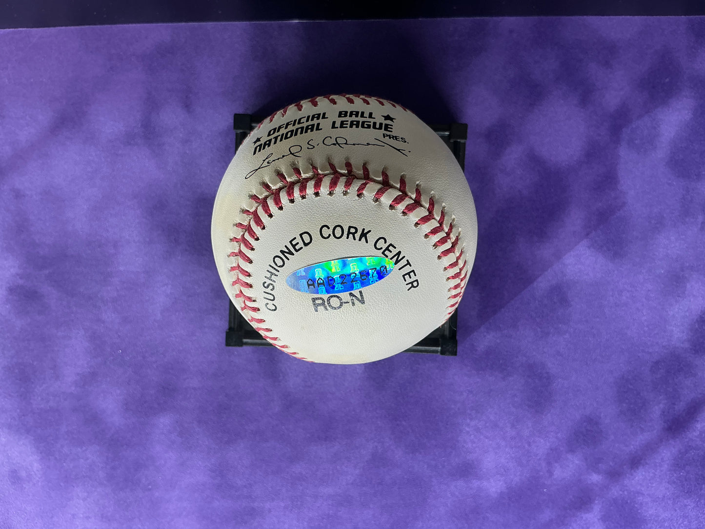 Lou Brock Autographed Baseball UDA St Louis Cardinals