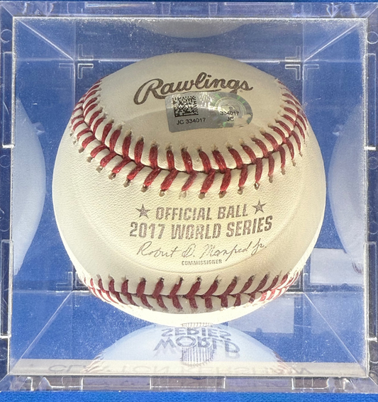 Clayton Kershaw Autographed 2017 World Series Baseball MLB Authenticated