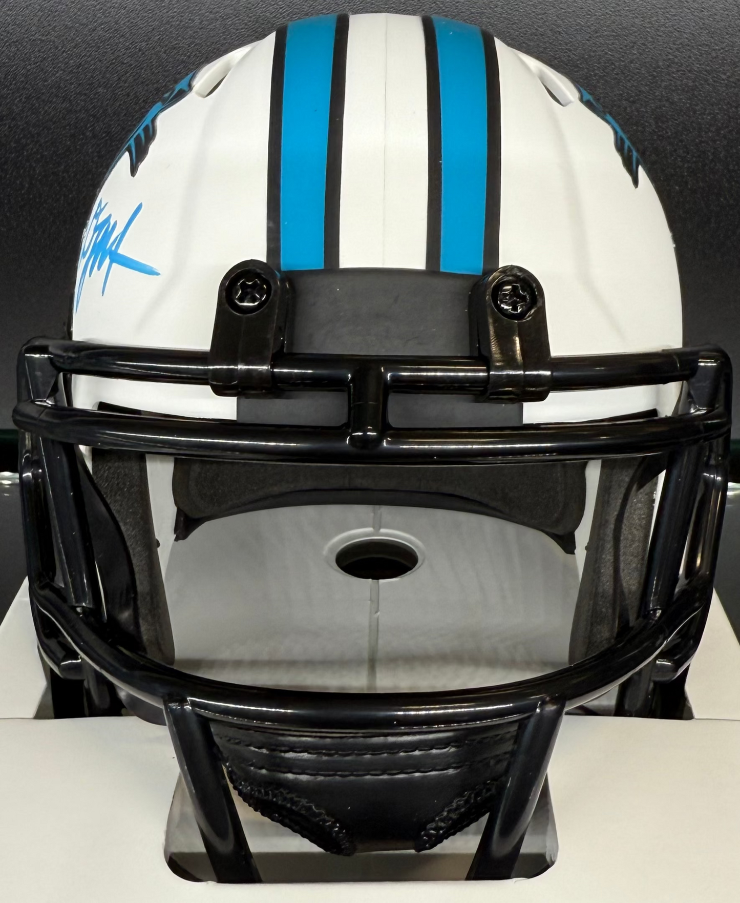 D.J. Moore Autographed Carolina Panthers Mini Helmet Beckett Authenticated
