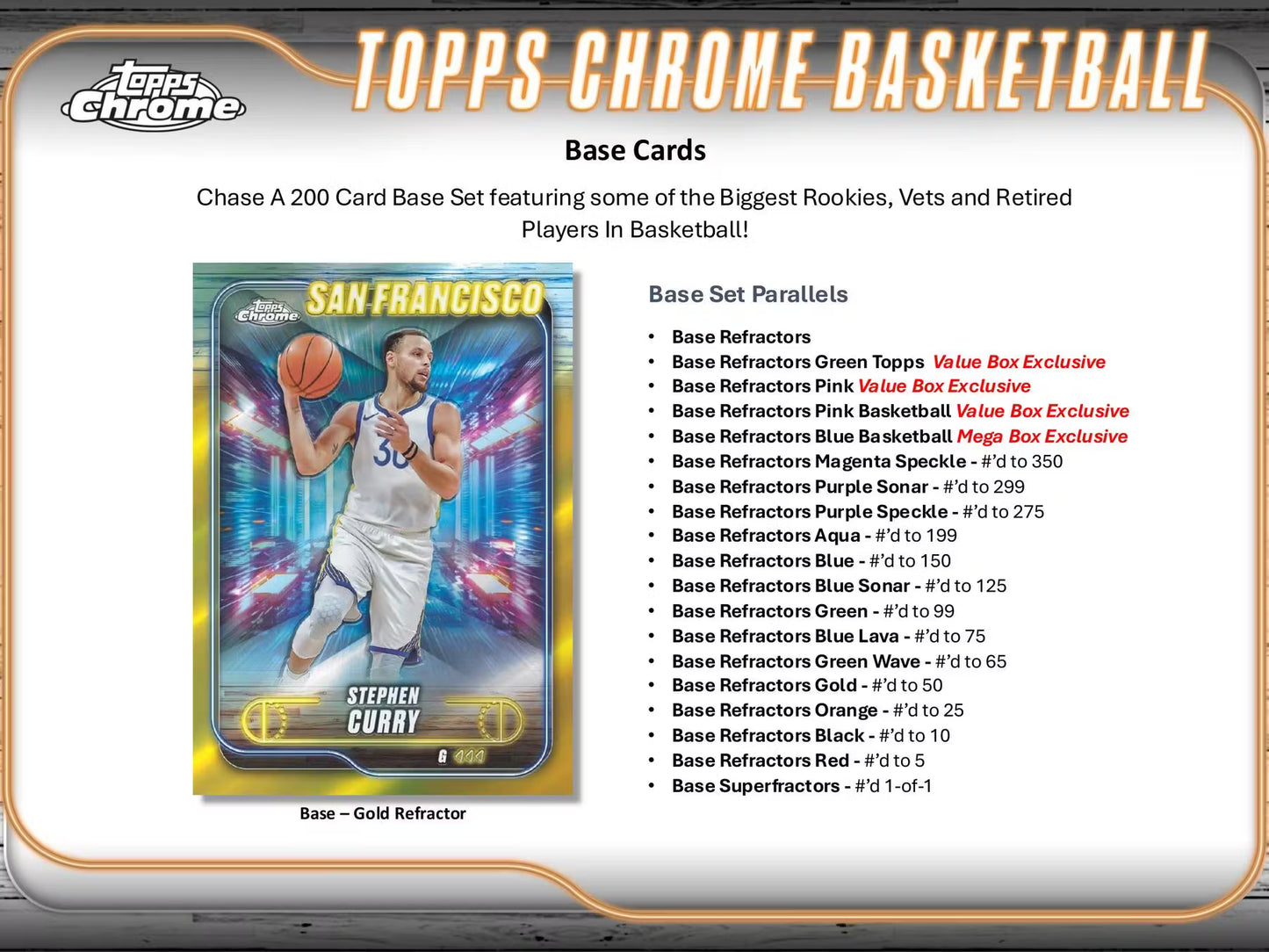 2024-25 Topps Chrome Basketball Blaster Boxes