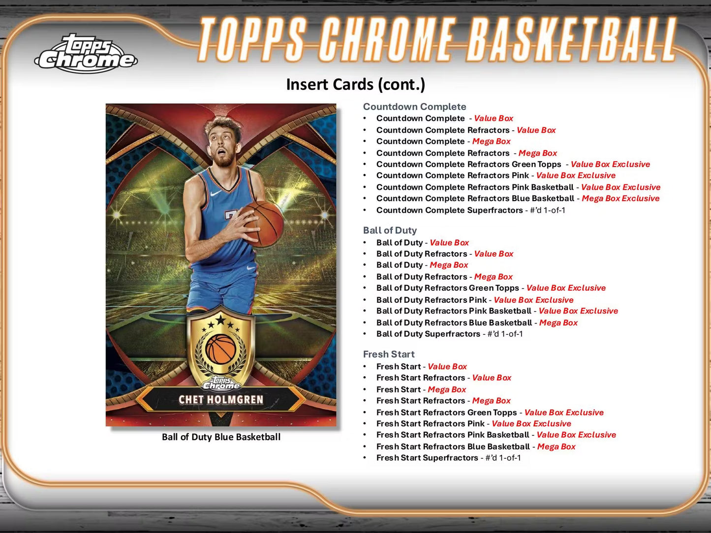 2024-25 Topps Chrome Basketball Blaster Boxes