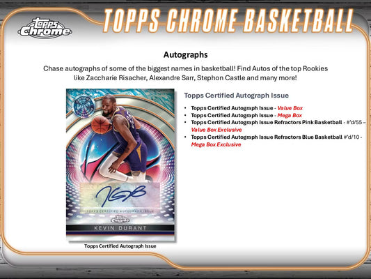 2024-25 Topps Chrome Basketball Blaster Boxes