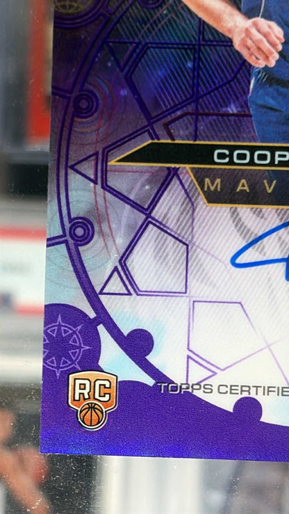 2025 Topps Chrome Update Cooper Flagg Chromographs Auto Purple /75 Rookie Mavs