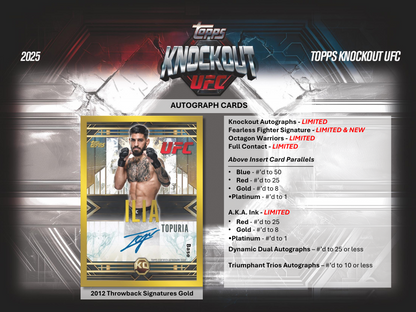 2025 Topps Knockout UFC Hobby Box PRESALE *** 10/10 RELEASE