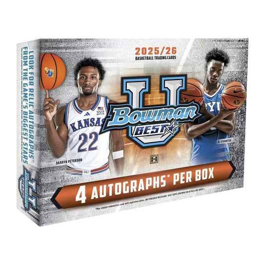 2025/26 Bowman University Basketball Factory Sealed Hobby Box