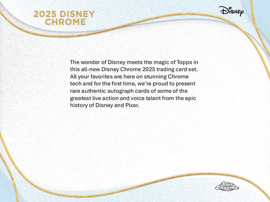 2025 Topps Chrome Disney Mega Box PRESALE 9/24/2025 RELEASE