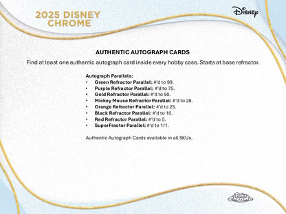 2025 Topps Chrome Disney Mega Box PRESALE 9/24/2025 RELEASE