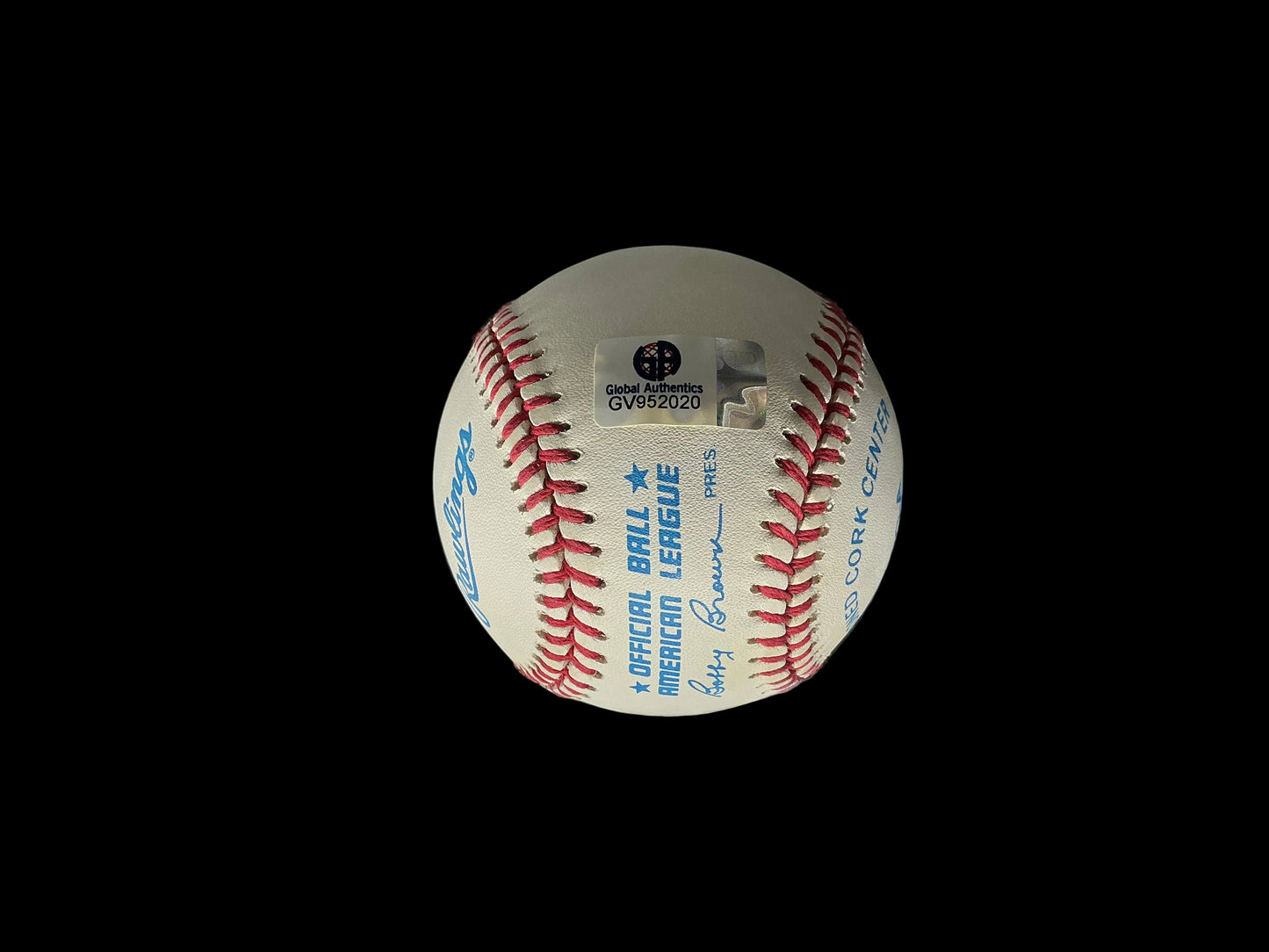Nolan Ryan Autograph Baseball GAI Texas Rangers