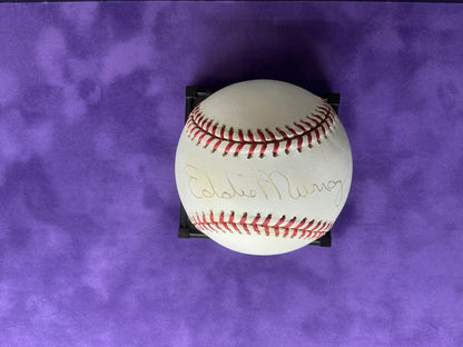 Eddie Murray Autographed Baseball JSA Baltimore Orioles