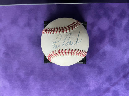 Lou Brock Autographed Baseball UDA St Louis Cardinals