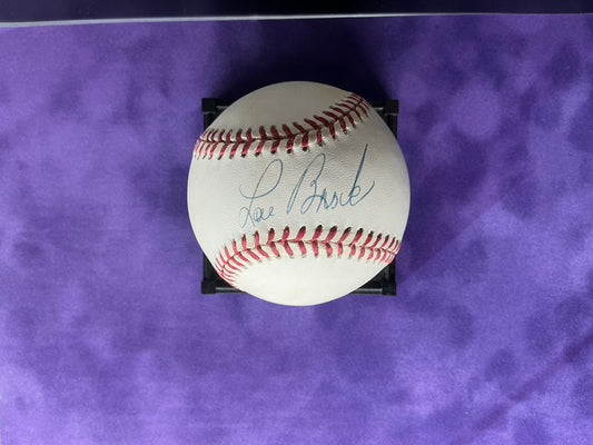 Lou Brock Autographed Baseball UDA St Louis Cardinals