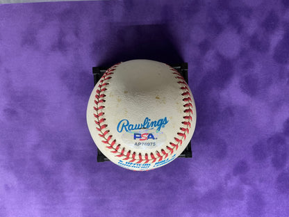 Nolan Ryan signed baseball Authenicated by PSA Texas Rangers