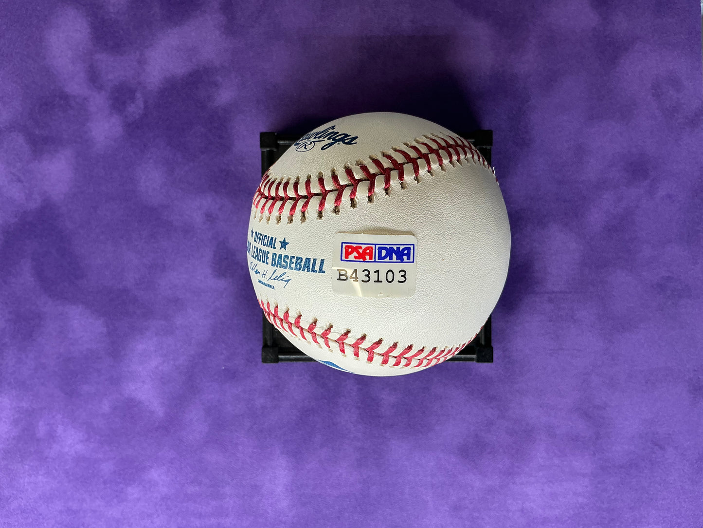 Duke Snider signed Baseball PSA Los Angeles Dodgers