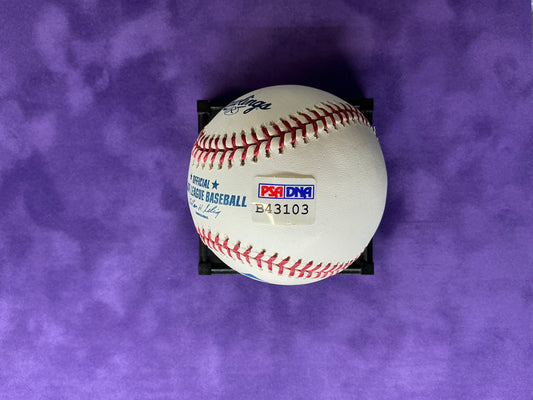 Duke Snider signed Baseball PSA Los Angeles Dodgers