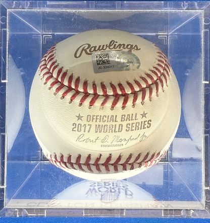 Clayton Kershaw Autographed 2017 World Series Baseball MLB Authenticated