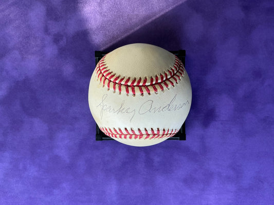 Sparky Anderson signed baseball authenticated by GAI Cincinnati Reds