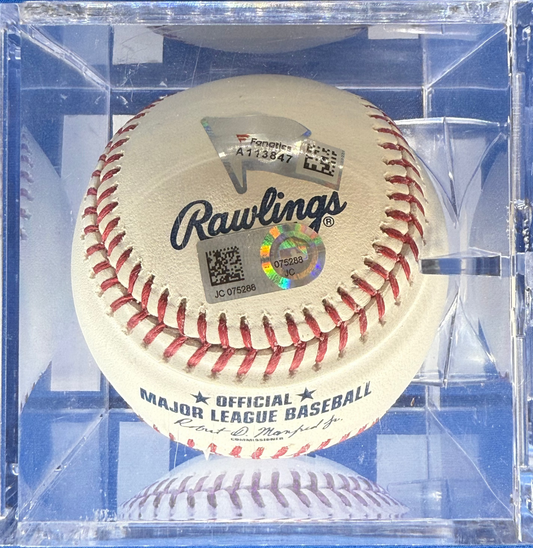 Corey Seager Autographed Baseball 2016 R.O.Y Fanatics Authentication