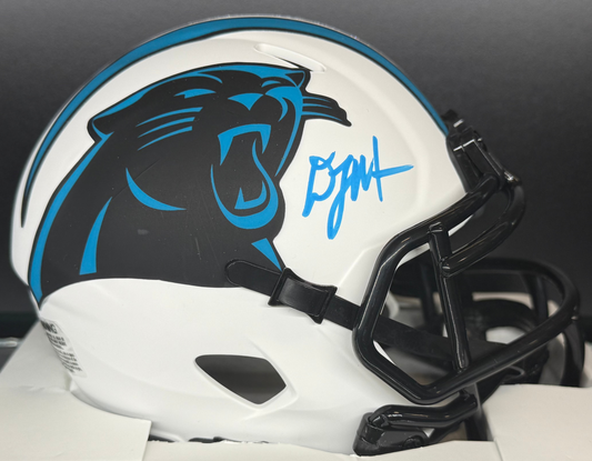 D.J. Moore Autographed Carolina Panthers Mini Helmet Beckett Authenticated