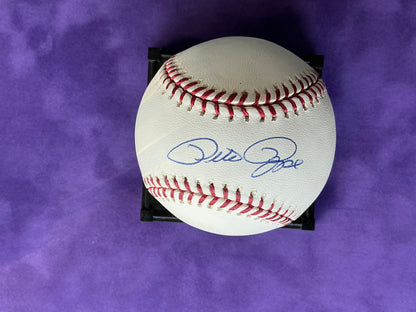 Pete Rose Autographed Baseball Steiner Cincinnati Reds