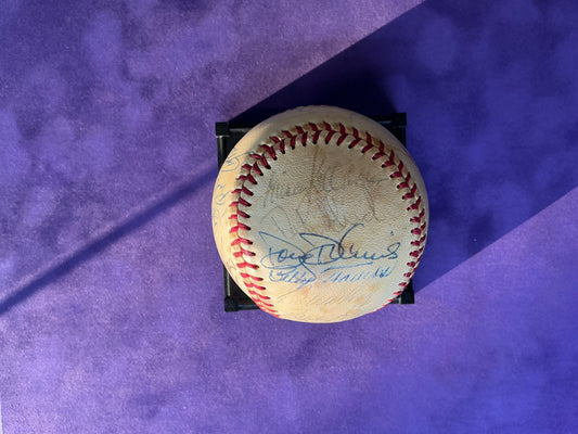 1982 California Angels Team Signed Baseball Authenicated by GAI