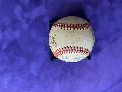 1982 California Angels Team Signed Baseball Authenicated by GAI