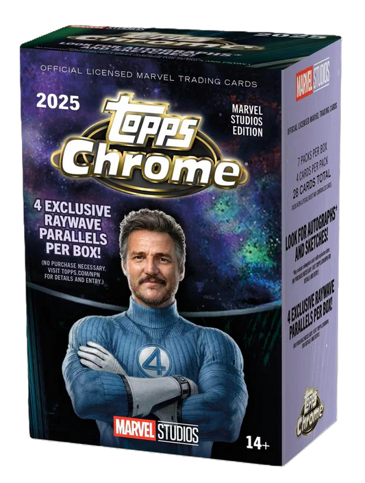 2025 Topps Chrome Marvel Studios Blaster Box