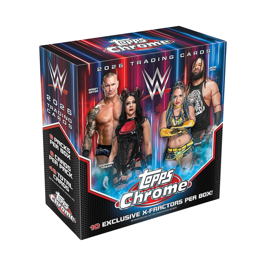 2026 Topps Chrome WWE Factory Sealed Mega Box
