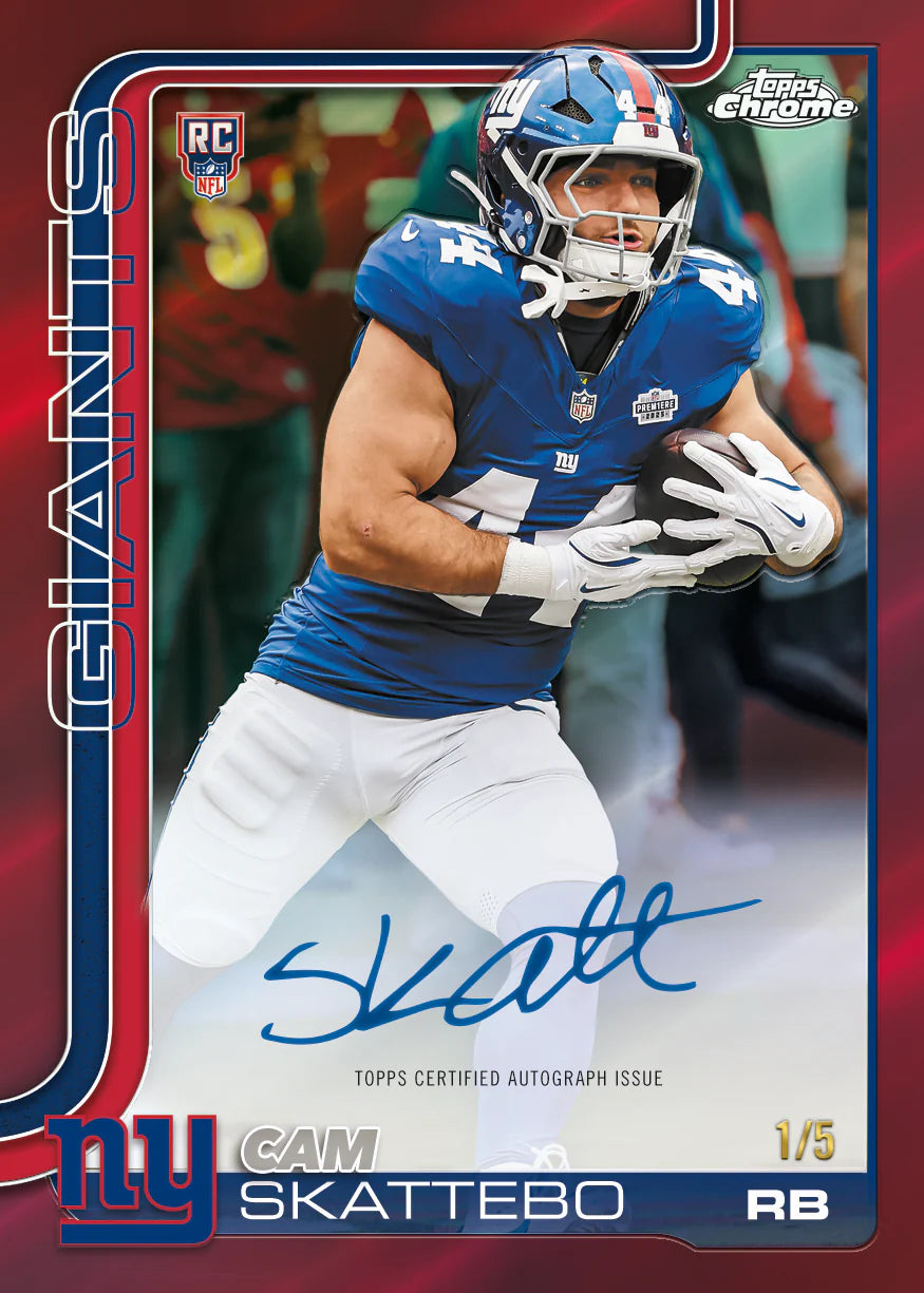2025 Topps Chrome Football Hobby Box