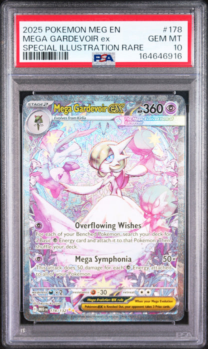 2025 POKEMON MEGA EVOLUTION SPECIAL ILLUSTRATION RARE MEGA GARDEVOIR EX PSA 10