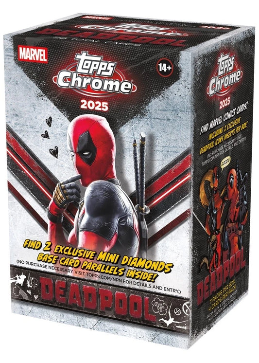 2025 Topps Deadpool Chrome Value Box Presale 4/01