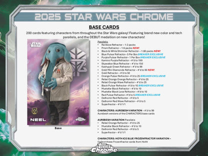 2025 Topps Chrome Star Wars Hobby Box