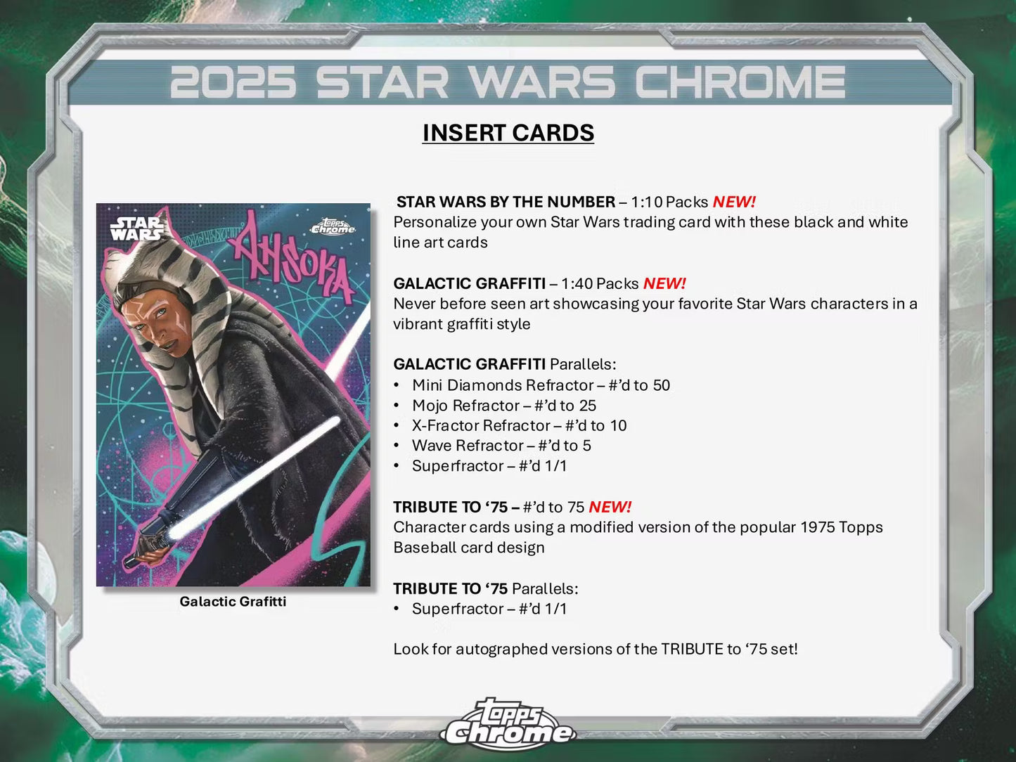 2025 Topps Chrome Star Wars Hobby Box