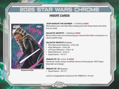 2025 Topps Chrome Star Wars Hobby Box