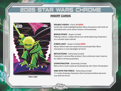 2025 Topps Chrome Star Wars Hobby Box